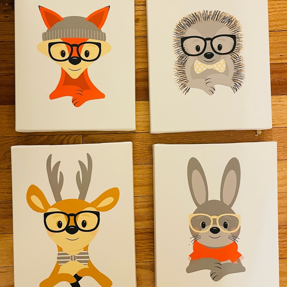 Cute Animal Prints for Kids Room or Nursery
